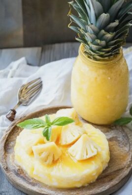 Ananas Eistee für heiße Sommertage genießen