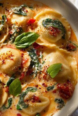 Cremige Toskanische Ravioli Suppe: Löffelweiser Genuss pur!