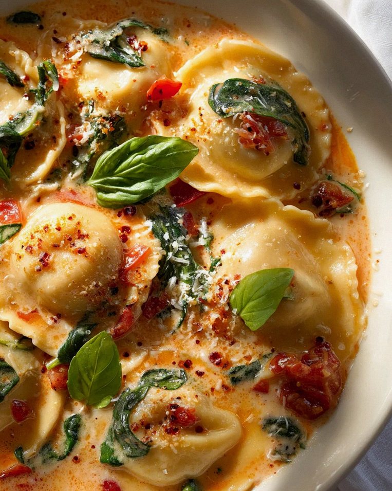 Cremige Toskanische Ravioli Suppe: Löffelweiser Genuss pur!