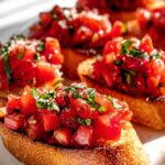 Das beste Tomaten Basilikum Bruschetta Baguette Rezept!