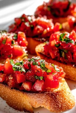 Das beste Tomaten Basilikum Bruschetta Baguette Rezept!