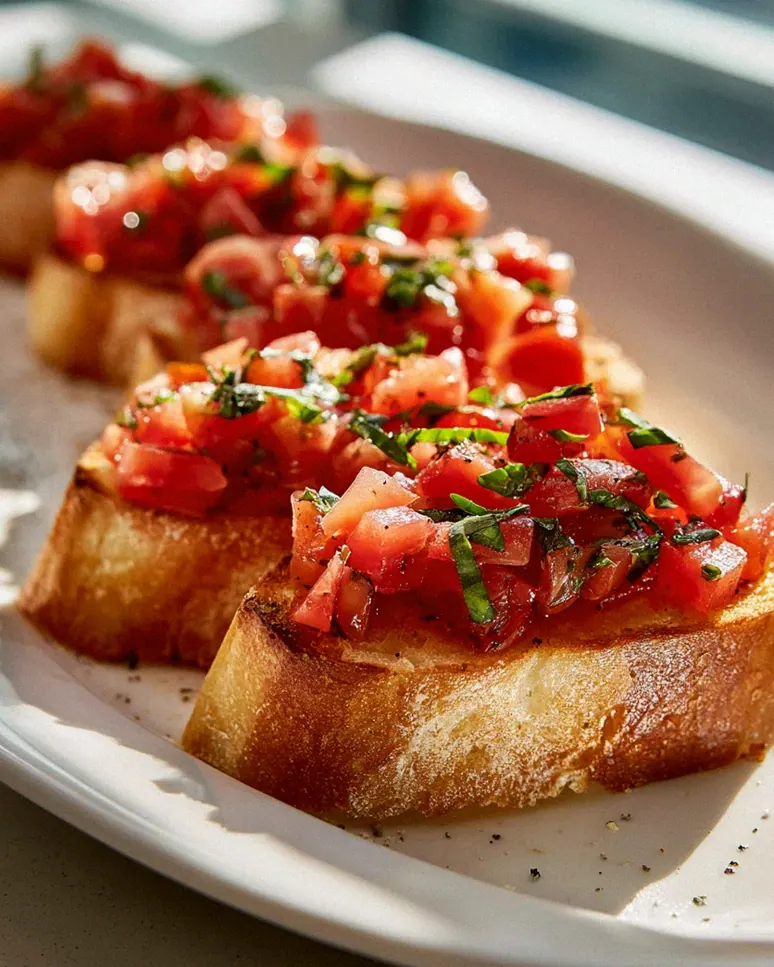 Das beste Tomaten Basilikum Bruschetta Baguette Rezept! – Schritt 2