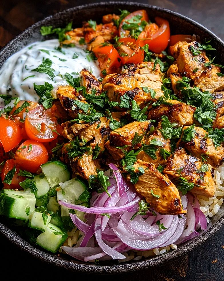 Döner-Bowl mit Hähnchen