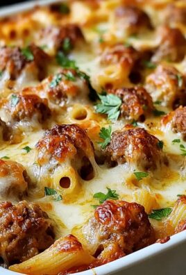 Dump-and-Bake Fleischbällchen Auflauf für jeden Anlass