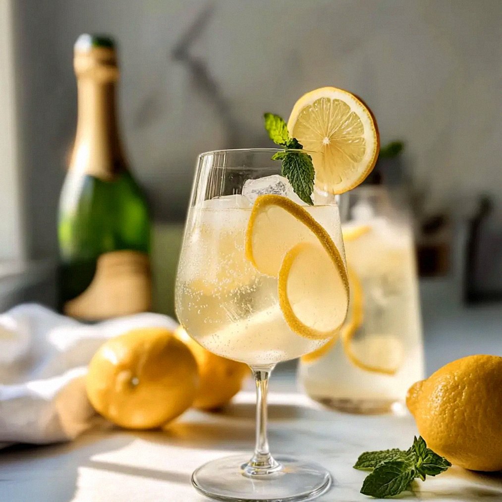 Erfrischender Limoncello Spritz für den Sommer – Schritt 1