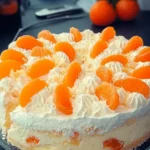 Fantakuchen mit Mandarinen und Paradiescreme