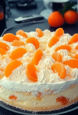 Fantakuchen mit Mandarinen und Paradiescreme