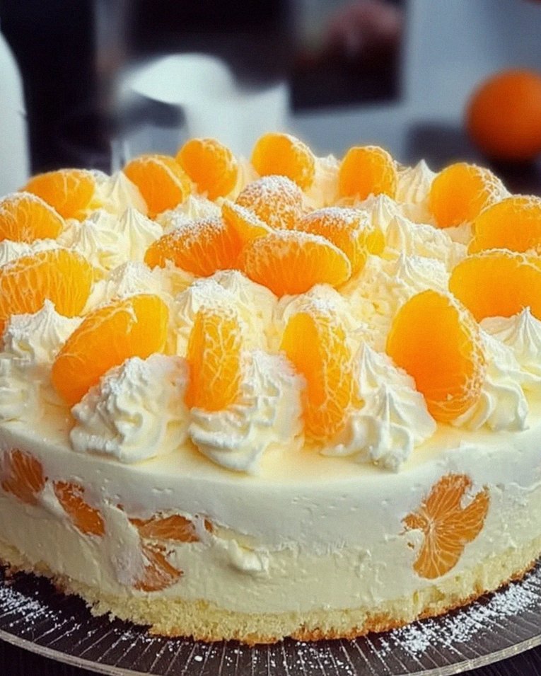 Fantakuchen mit Mandarinen und Paradiescreme – Schritt 1