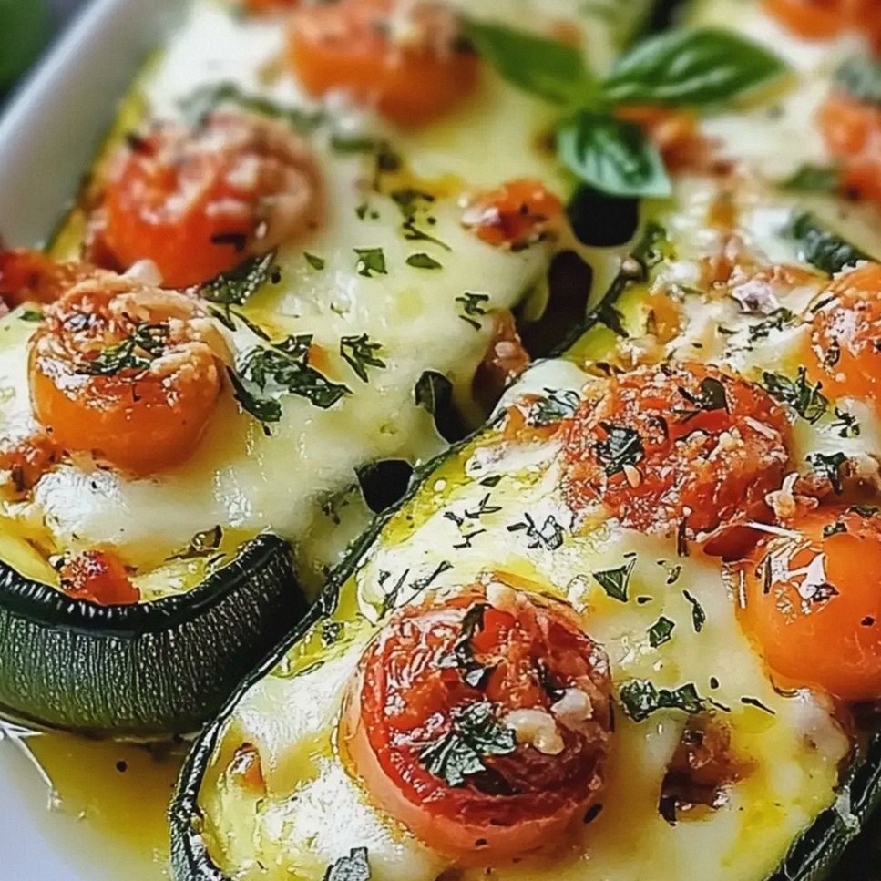 Gefüllte Zucchini mit Tomaten Mozzarella genießen – Schritt 2