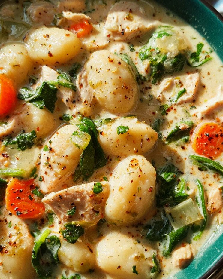 Hähnchen-Gnocchi-Suppe – Schritt 1