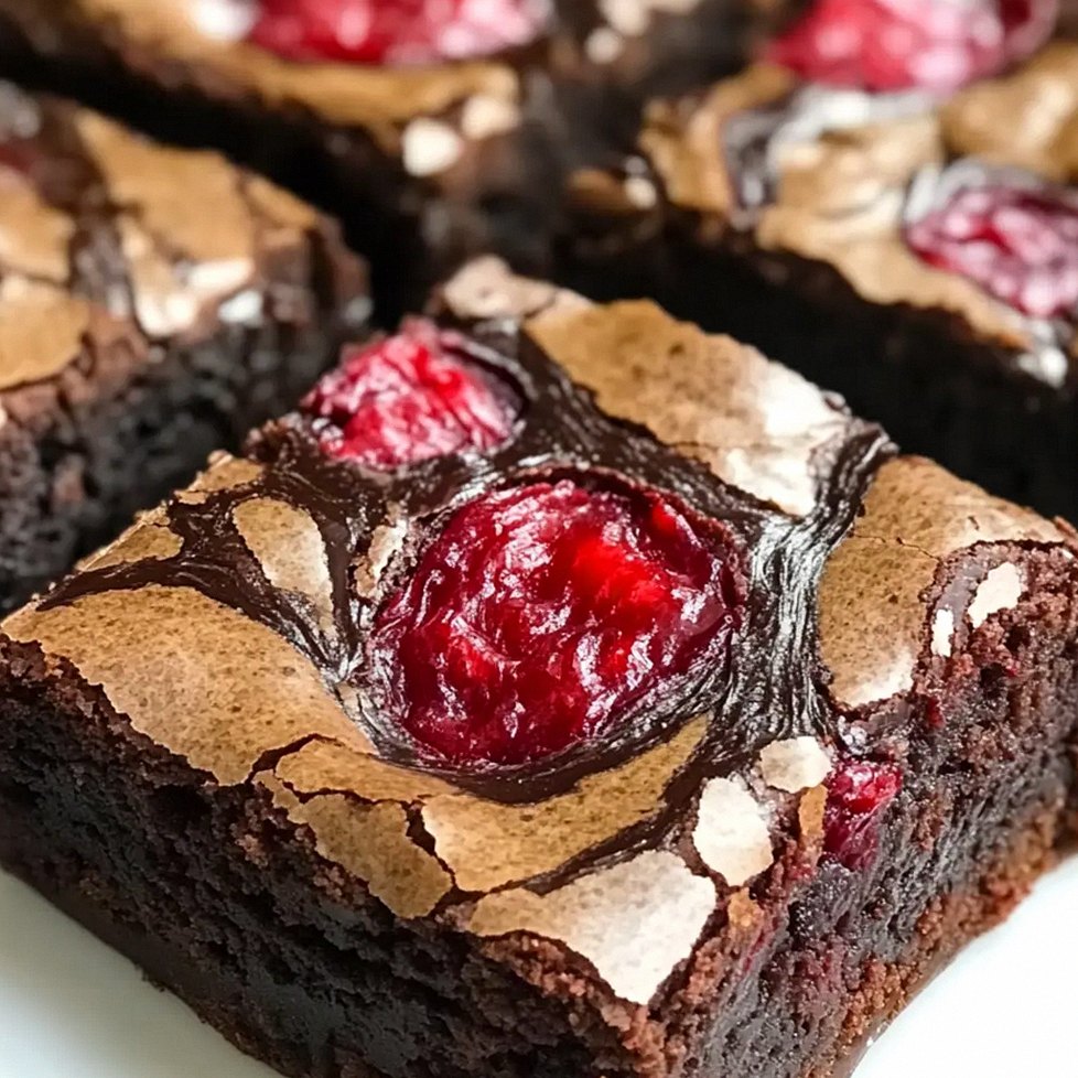 Himbeerwirbel-Brownies für Schokoladenliebhaber