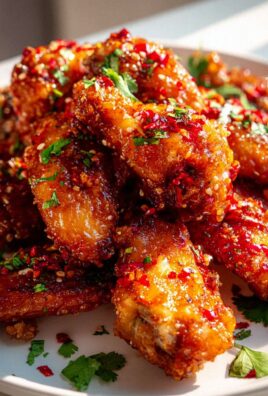 Hot Honey Chicken Wings mit Knoblauch & Chili – Süß-scharf!
