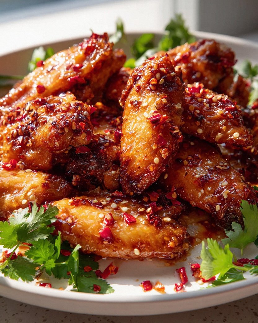 Hot Honey Chicken Wings mit Knoblauch & Chili – Süß-scharf! – Schritt 2