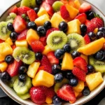 Klassischer Obstsalat mit Honig-Limetten-Dressing