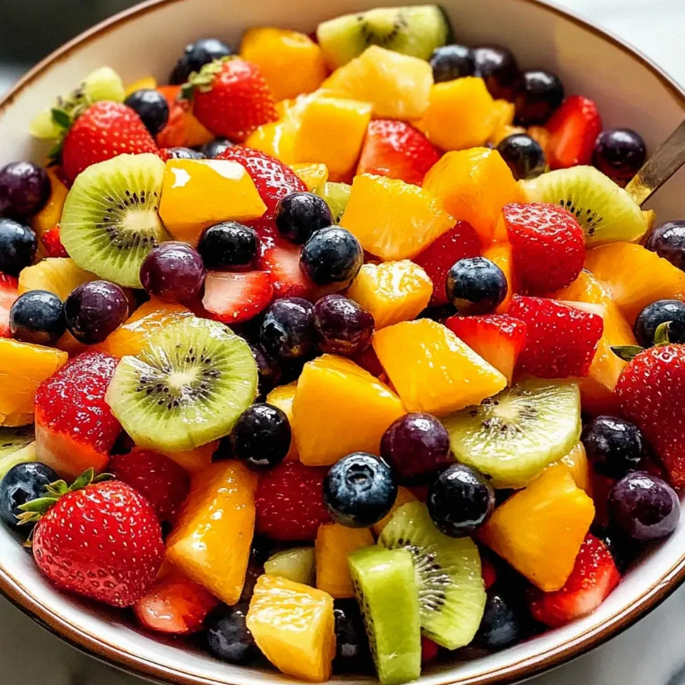 Klassischer Obstsalat mit Honig-Limetten-Dressing – Schritt 1