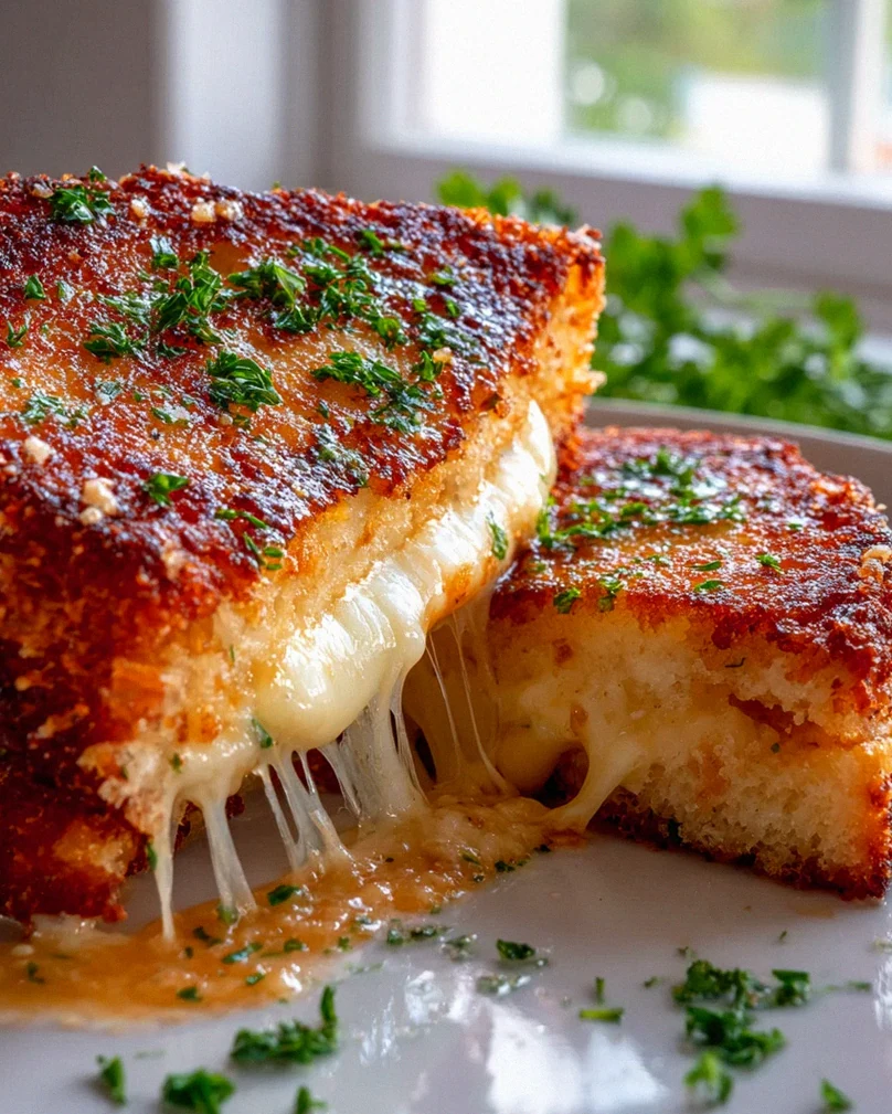 Knoblauch-Parmesan Krusten-Käse-Pfanne: Dein Schmelz-Genuss!