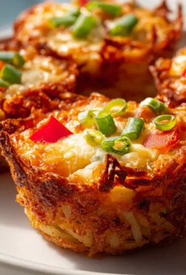Knusprige Air Fryer Hash Brown Pizza Cups: Schnell & Lecker