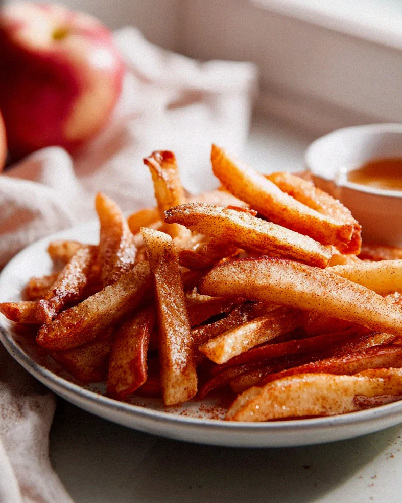 Knusprige Apfel Pommes aus dem Airfryer – Schnell & einfach! – Schritt 2