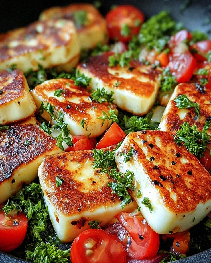 Knuspriger Halloumi aus der Pfanne