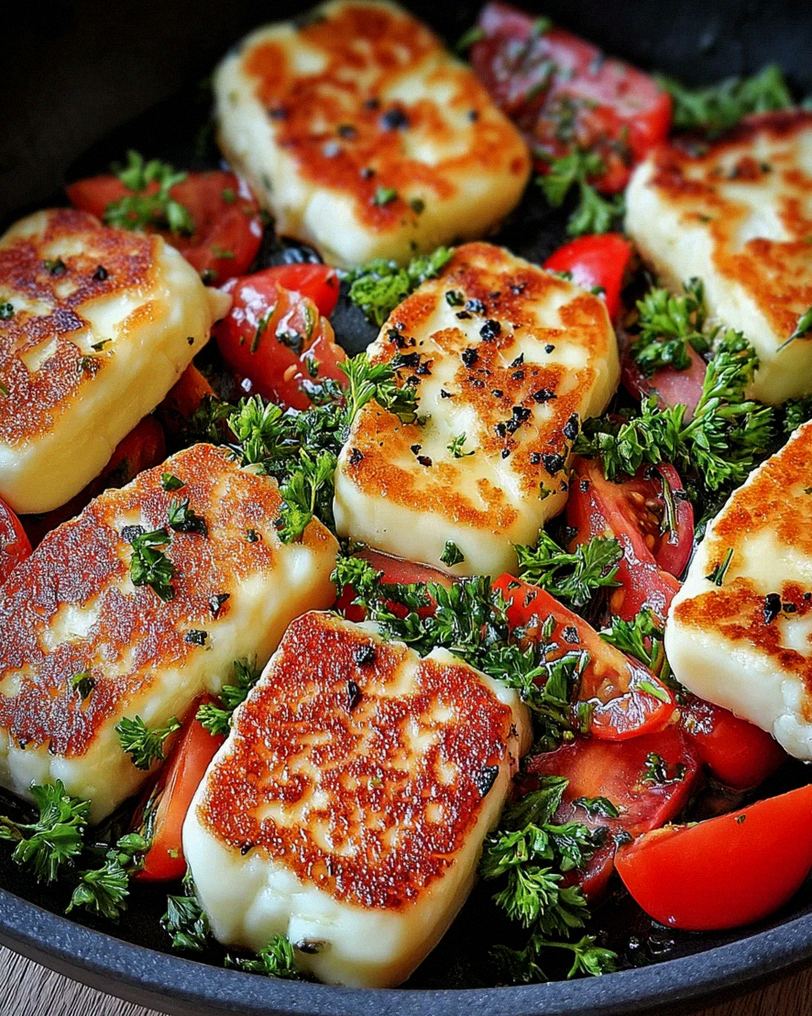 Knuspriger Halloumi aus der Pfanne – Schritt 2