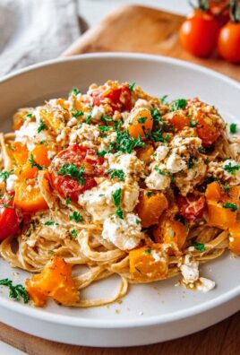 Kürbis-Feta Pasta