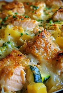 Lachsauflauf mit Gemüse