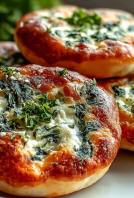 Leckere Spinat-Cottage Cheese Flagels - Schnell & Einfach!