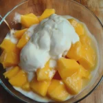 Mango Kokos Eis ohne Eismaschine einfach zubereiten