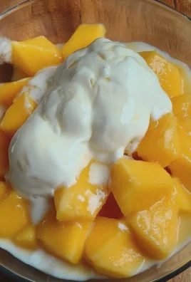 Mango Kokos Eis ohne Eismaschine einfach zubereiten
