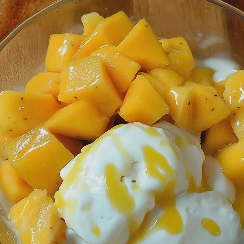 Mango Kokos Eis ohne Eismaschine einfach zubereiten – Schritt 2