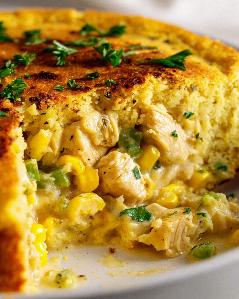 Mud Chicken Cornbread Skillet Pie: Einzigartig & Herzhaft