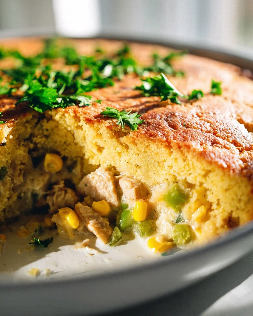 Mud Chicken Cornbread Skillet Pie: Einzigartig & Herzhaft – Schritt 2