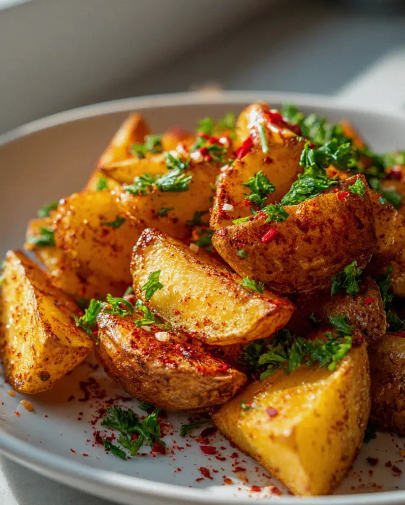 Ofenkartoffeln aus der Heißluftfritteuse mit Chili-Paprika Twist – Schritt 2