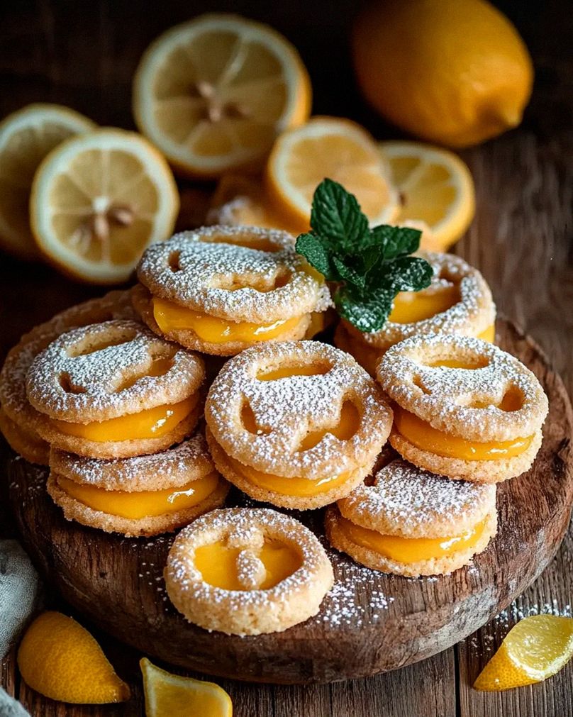 Plätzchen mit Lemoncurd