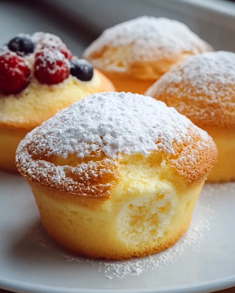 Quarkmuffins mit Vanillepudding: Flauschig-cremiger Genuss!