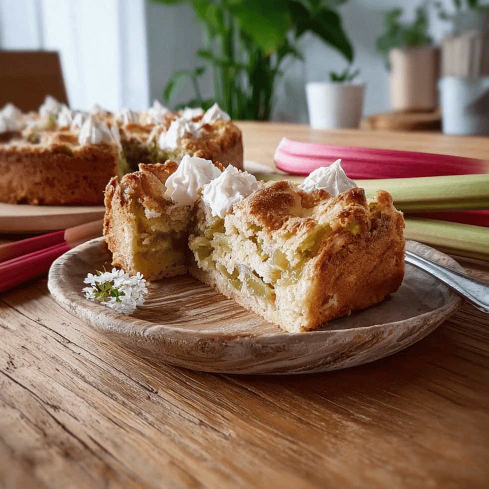 Rhabarberkuchen mit Mürbeteig – Fruchtig-frischer Klassiker für den Frühling