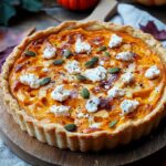 Saftige Kürbis-Quiche mit Feta