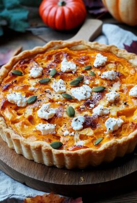 Saftige Kürbis-Quiche mit Feta