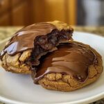 Schokoladenfudgekekse mit Erdnussbutter und Joghurt