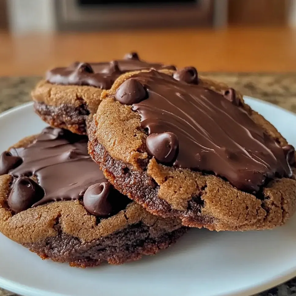 Schokoladenfudgekekse mit Erdnussbutter und Joghurt – Schritt 2