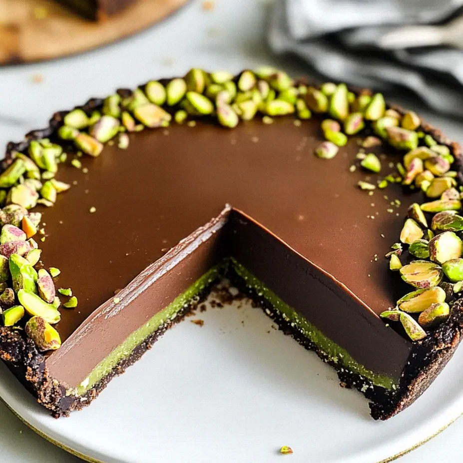 Schokoladentarte mit Pistazien ohne Backen – Schritt 2
