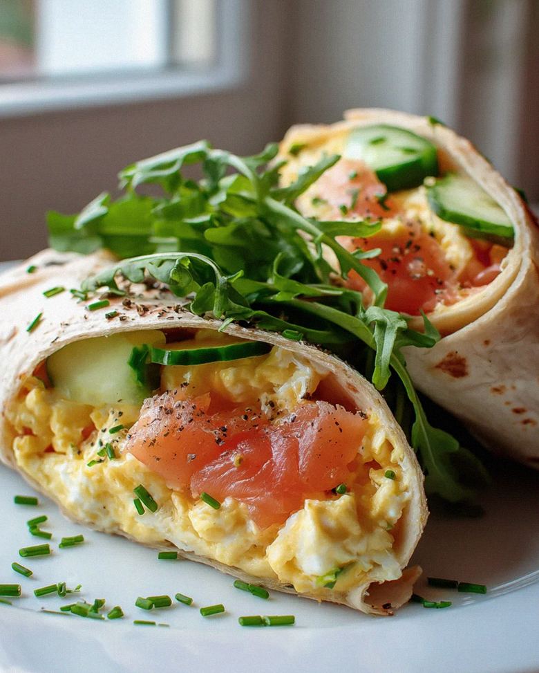Smoked Salmon & Rührei Wrap: Perfektes Frühstücksrezept!