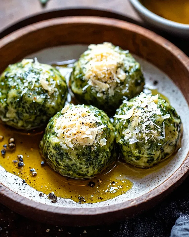 Spinatknödel mit Parmesan – Schritt 2