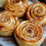 Süße Blätterteigschnecken aus der Heißluftfritteuse