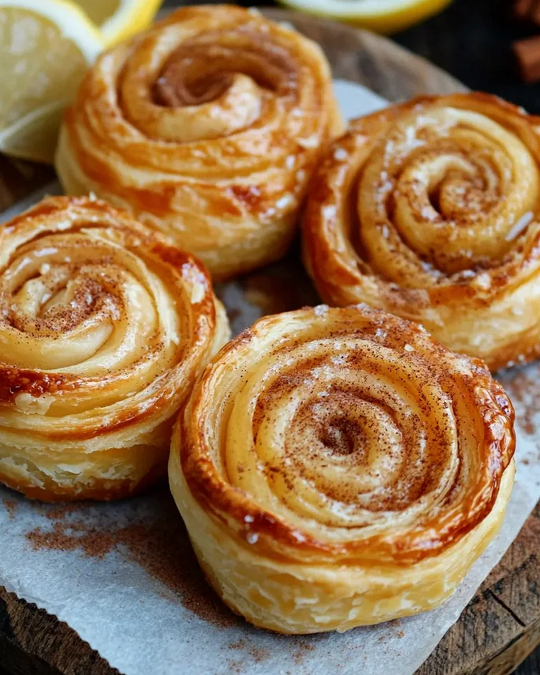 Süße Blätterteigschnecken aus der Heißluftfritteuse