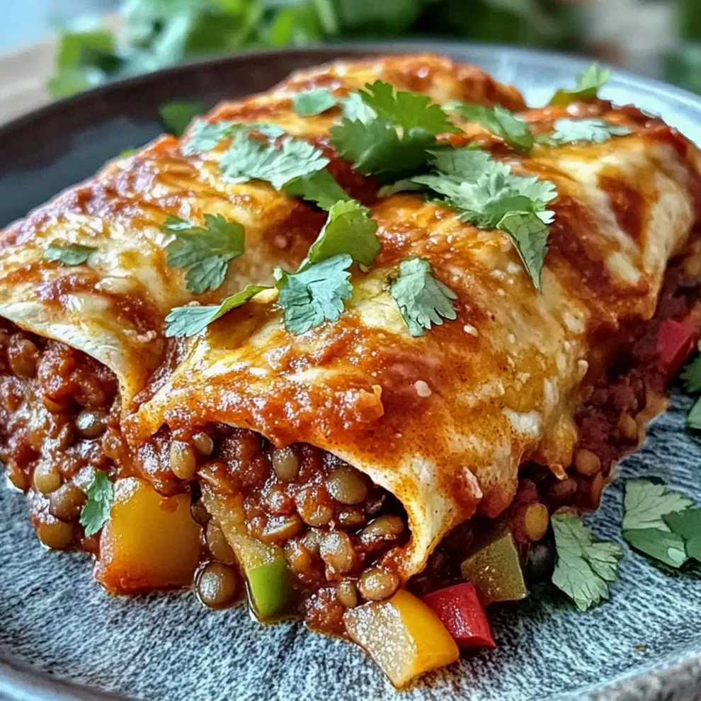 Vegane Enchiladas mit Linsen für gesunden Genuss