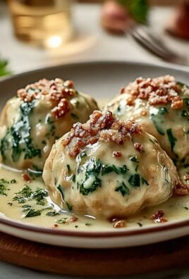 Walnuss Spinatknödel