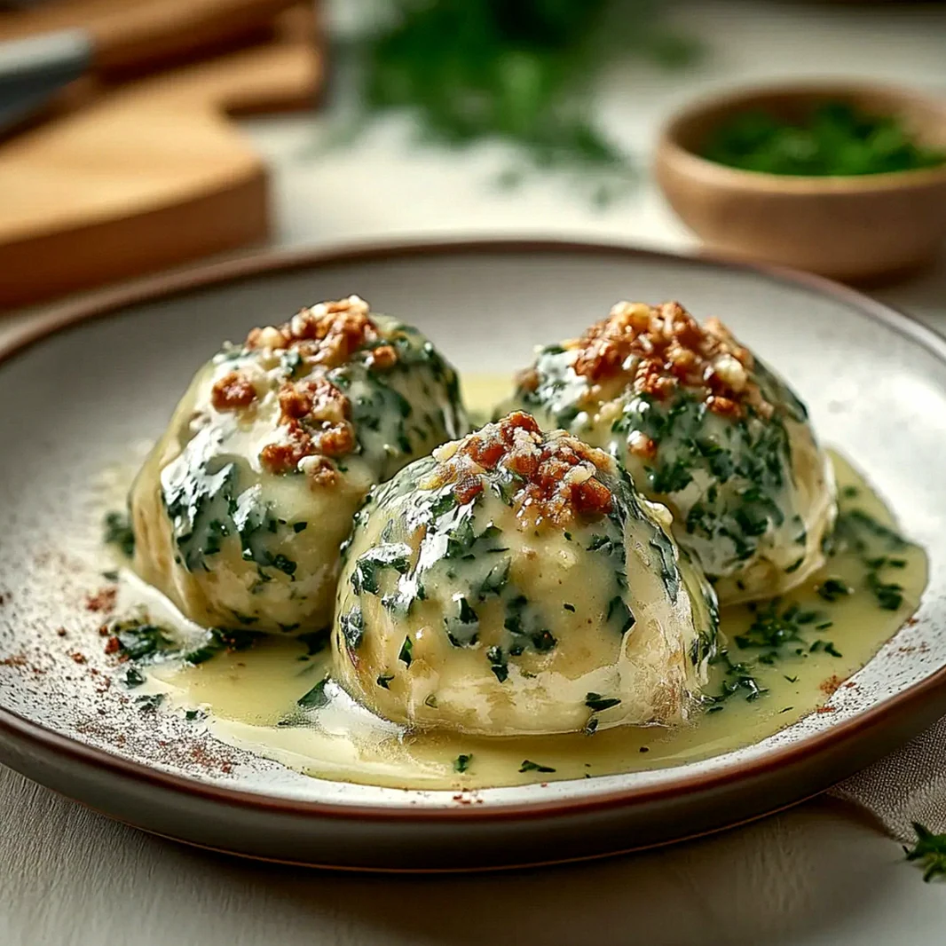Walnuss Spinatknödel – Schritt 1