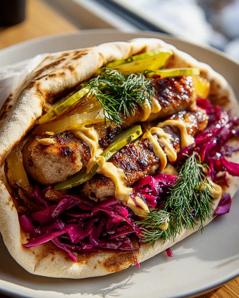 Weihnachtsmarkt Hähnchenbratwurst Wraps: Dein Wintergenuss!