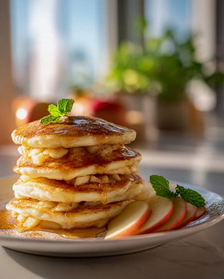 Würzig-süße Apfel-Zimt Pfannkuchen: Dein perfektes Frühstück!